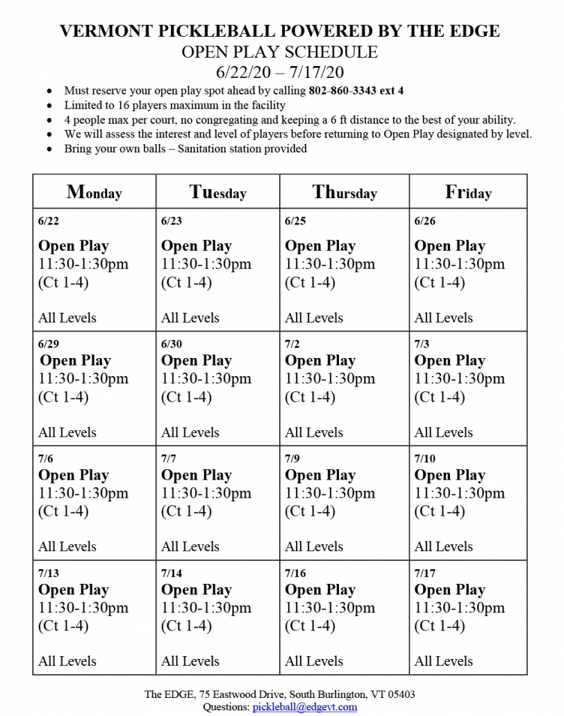 5 Day The Edge Group Fitness Schedule for Push Pull Legs